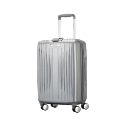 Opto 3 19.29" Hardside Carry-On Suitcase, 4-Wheeled Spinner, TSA Checkpoint Friendly, Silver (147074-7722)<Samsonite Sale