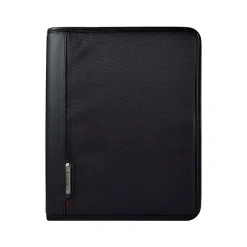 Xenon Business Polyester Padfolio with Zipper Closure, Black (116465-1041)<Samsonite New