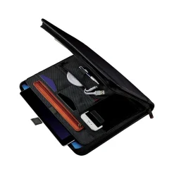 Xenon Business Polyester Padfolio with Zipper Closure, Black (116465-1041)<Samsonite New