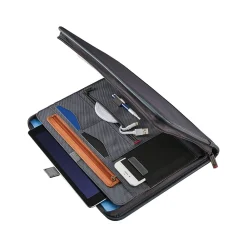 Xenon Business Polyester Padfolio with Zipper Closure, Steel Gray (116466-1829)<Samsonite Best