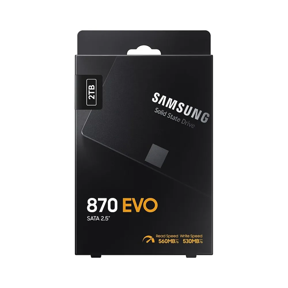 Outlet Samsung 870 EVO 2TB 2.5" SATA Internal Solid-State Drive, V-NAND (MZ-77E2T0B/AM)