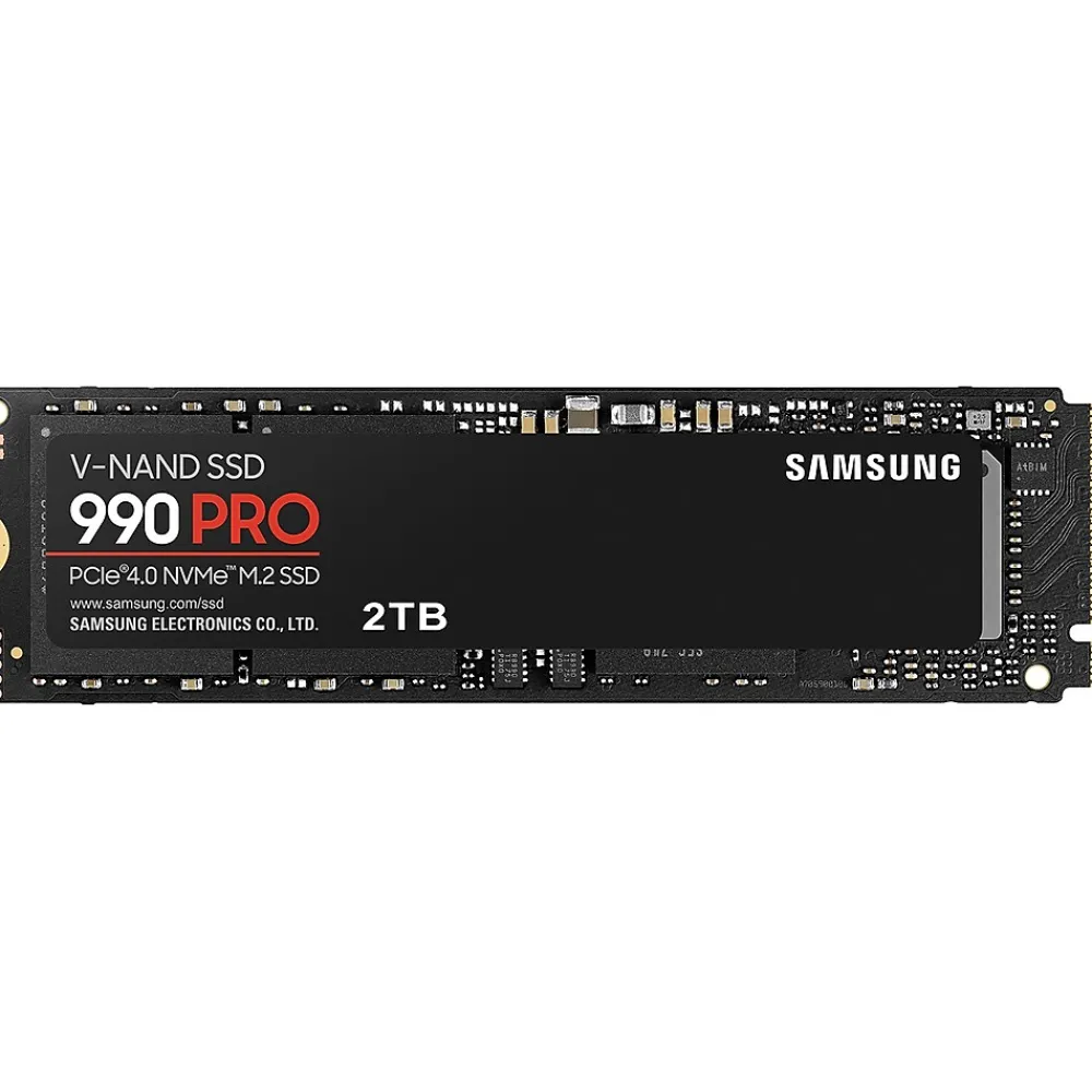 Best Samsung 990 PRO 2TB M.2 PCI Express 4.0 Internal Solid-State Drive, V-NAND (MZ-V9P2T0B/AM)