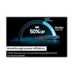 Hot Samsung 990 PRO 1TB M.2 PCI Express 4.0 Internal Solid-State Drive, V-NAND (MZ-V9P1T0B/AM)