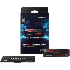 Sale Samsung 990 PRO with Heatsink 2TB M.2 PCIe 4.0 NVMe Internal Solid-State Drive, V-NAND (MZ-V9P2T0CW)