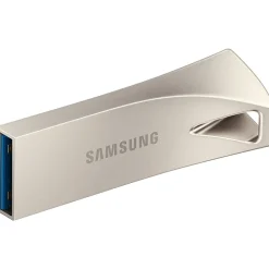 Online Samsung BAR Plus 256GB USB 3.1 Type A Flash Drive, Champagne Silver (MUF-256BE3/AM)