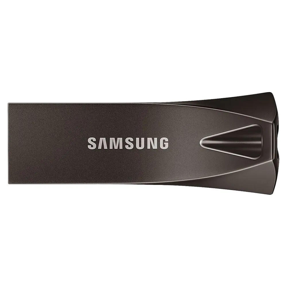 Sale Samsung BAR Plus 64GB USB 3.1 Type A Flash Drive, Titan Gray (MUF-64BE4/AM)
