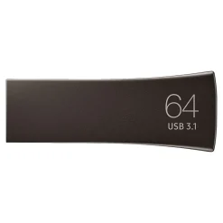 Sale Samsung BAR Plus 64GB USB 3.1 Type A Flash Drive, Titan Gray (MUF-64BE4/AM)