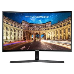 Sale Samsung CF396 Series 24" Curved LED Monitor, High Glossy Black (LC24F396FHNXZA)