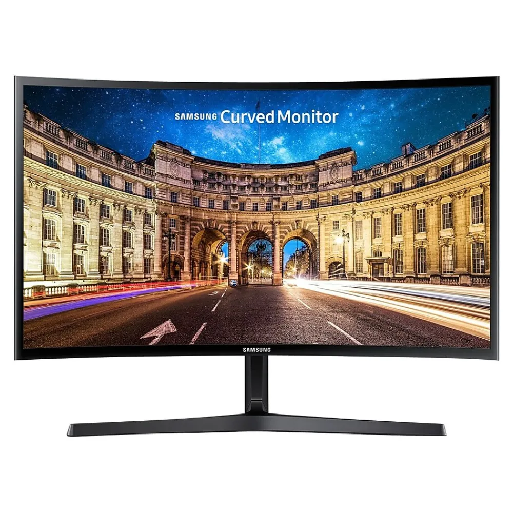 Sale Samsung CF396 Series 24" Curved LED Monitor, High Glossy Black (LC24F396FHNXZA)