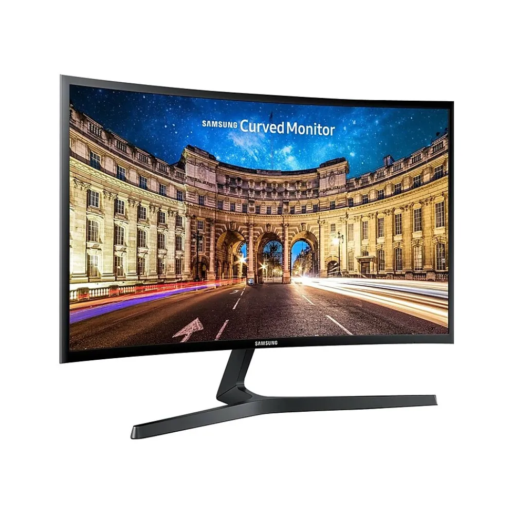 Sale Samsung CF396 Series 24" Curved LED Monitor, High Glossy Black (LC24F396FHNXZA)