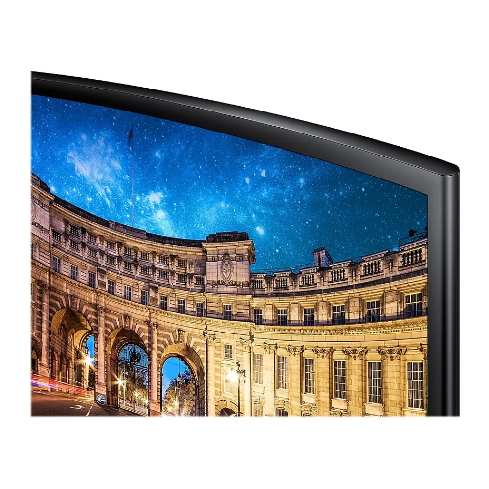Sale Samsung CF396 Series 24" Curved LED Monitor, High Glossy Black (LC24F396FHNXZA)