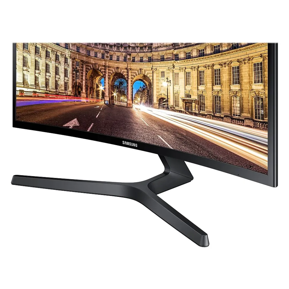 Sale Samsung CF396 Series 24" Curved LED Monitor, High Glossy Black (LC24F396FHNXZA)