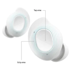 Discount Samsung Galaxy Buds FE Wireless Active Noise Canceling Bluetooth Stereo Earbuds, White (SM-R400NZWAXAR)