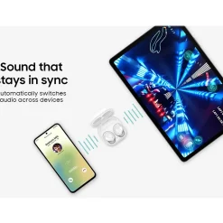 Discount Samsung Galaxy Buds FE Wireless Active Noise Canceling Bluetooth Stereo Earbuds, White (SM-R400NZWAXAR)