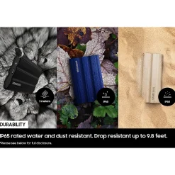 Outlet Samsung T7 Shield 2TB USB 3.2 External Solid-State Drive (MU-PE2T0S/AM)