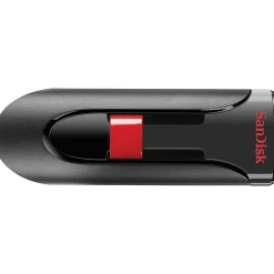 Hot SanDisk Cruzer Glide 32GB USB 2.0 Type A Flash Drive, Black/Red (SDCZ60-032G-A46)