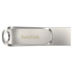 Clearance SanDisk Ultra Dual Luxe Dual 1TB USB 3.1 Flash Drive, Silver (SDDDC4-1T00-A46)