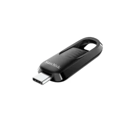 New SanDisk Ultra Slider 256GB USB 3.2 Type-C Flash Drive, Black (SDCZ480-256G-A46)
