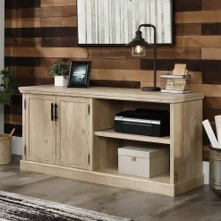 Storage Cabinets*Sauder Aspen Post 30"H Storage Credenza with 2 Shelves, Prime Oak (427018)