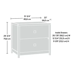 File Cabinets*Sauder Cannery Bridge Commercial 2-Drawer Lateral File Cabinet, Letter/Legal Size, 32