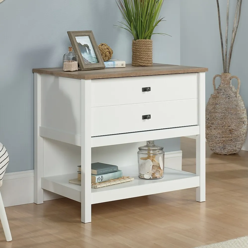 File Cabinets*Sauder Cottage Road Lateral File Cabinet, Letter/Legal Size, 30"H x 32"W x 22"D, Soft White (427307)