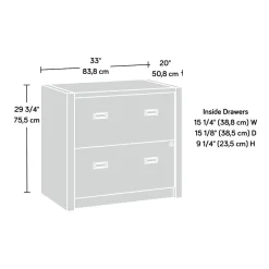 File Cabinets*Sauder Dixon City Commercial 2-Drawer Lateral File Cabinet, Letter/Legal Size, Lockable, 33
