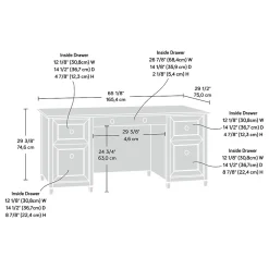 Corner Desks*Sauder Edge Water Collection 65