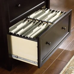 File Cabinets*Sauder Edge Water 2-Drawer Lateral File Cabinet, Letter/Legal Size, Estate Black (409044)