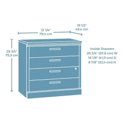 File Cabinets*Sauder Mason Peak Commercial 2-Drawer Lateral File Cabinet, Letter/Legal Size, Lockable, 31