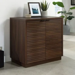 Storage Cabinets*Sauder Palo Alto 29"H Storage Cabinet, Spiced Mahogany (427823)