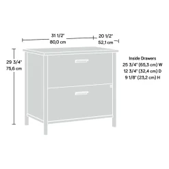 File Cabinets*Sauder Whitaker Point Commercial 2-Drawer Lateral File Cabinet, Letter/Legal Size, Lockable, 31