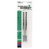Pens|Schmidt Ink Schmidt 6040 Fineliner W/ Spring Loaded Refill, Fits Most Capped Rollerball Pens, Medium, Black, 2 Pack (SC58117)