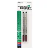 Pens|Schmidt Ink Schmidt 8127 Rollerball Long Capless Refill, Medium, Black, 2 Pack (SC58127)