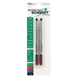 Pens|Schmidt Ink Schmidt 8127 Rollerball Long Capless Refill, Medium, Black, 2 Pack (SC58127)