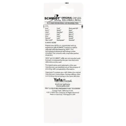 Pens|Schmidt Ink Schmidt 8126 Rollerball Long Capless Refill, Fine, Black, 2 Pack (SC58123)