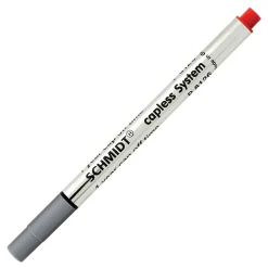 Pens|Schmidt Ink Schmidt 8126 Rollerball Short Capless Refill, Fine, Red, 2 Pack (SC58121)