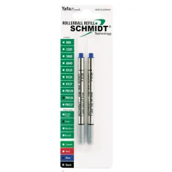 Pens|Schmidt Ink Schmidt 8126 Rollerball Short Capless Refill, Fine, Blue, 2 Pack (SC58120)