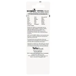 Pens|Schmidt Ink Schmidt 8126 Rollerball Short Capless Refill, Fine, Black, 2 Pack (SC58119)