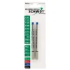 Pens|Schmidt Ink Schmidt P8120 Short Capless Rollerball Refill, Broad, Blue, 2 Pack (SC58134)