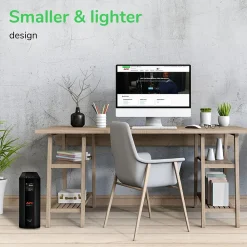 Schneider Electric Back UPS Pro Battery Backup and Surge Protector, Compact Tower, 1500VA, AVR, LCD, 120V, Black (BX1500M)