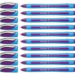 Pens|Stride Schneider Slider Memo XB Ballpoint Pen, Extra Bold Point, Violet Ink, 10/Box (PSY150208)