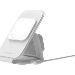 BASECHARGE MS Fold-N-Go Wireless Charging Stand, White (MSQFG2N1WT)<scosche