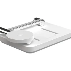 BASECHARGE Wireless MagSafe Compatible Stand with Power Bank for Most Smartphones, 5000mAh, White (MSQSWT-SP)<scosche Sale