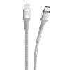 Braided Dual USB-C Charge & Sync Cable (CCB4SR-SP)<scosche New