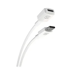 scosche ExtendIt 3' USB Type-C to USB Type-C Cable, Female to Male, White (USBCEXT3WT-SP)