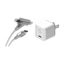 PowerVolt USB Type-C and Lightning Charging Cable, 6ft., White (HPD30HH6WT-SP)<scosche Outlet