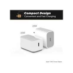 PowerVolt USB-C Fast Wall Charger for Most Smartphones, White (HPDC30WT-SP)<scosche Sale