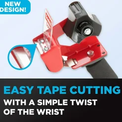 Hot Scotch 2" Handheld Packing Tape Dispenser, Red (MMMST181)