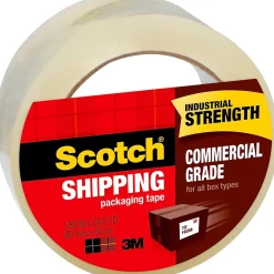 Clearance Scotch Commercial Grade Shipping Packing Tape, 1.88