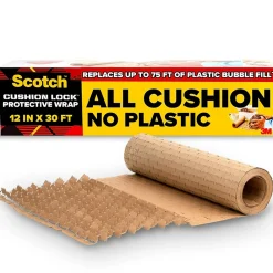 Sale Scotch Cushion Lock Protective Wrap, Tan, 12" x 30' (PCW-1230)
